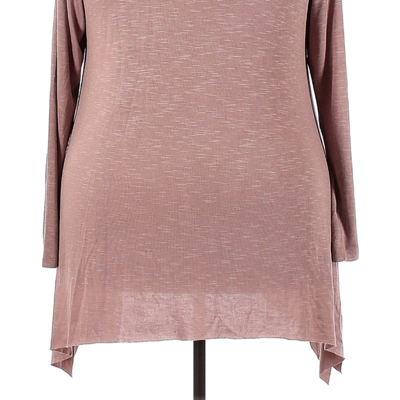 Torrid Long Sleeve Shirt Size 3X Blush Tan Mock Turtle Neck Pullover Tunic Top - Picture 5 of 8